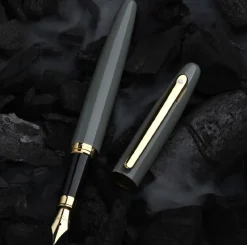 Sheaffer Pióro wieczne VFM - - Glossy Light Gray Gold Trim M