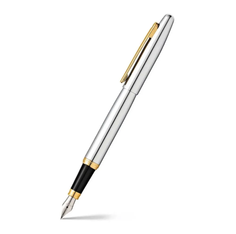 Sheaffer Pióro wieczne VFM - - Polished Chrome Gold Trim M > Pióra Wieczne