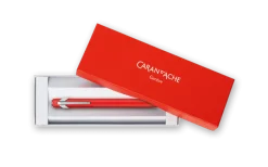 Caran d'Ache Pióro wieczne 849 z etui - - czerwone, EF > Pióra Wieczne