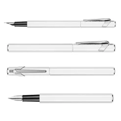Caran d'Ache Pióro wieczne 849 z etui - - białe, M