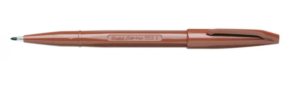 Pentel Pisak artystyczny Sign Pen - - brązowy