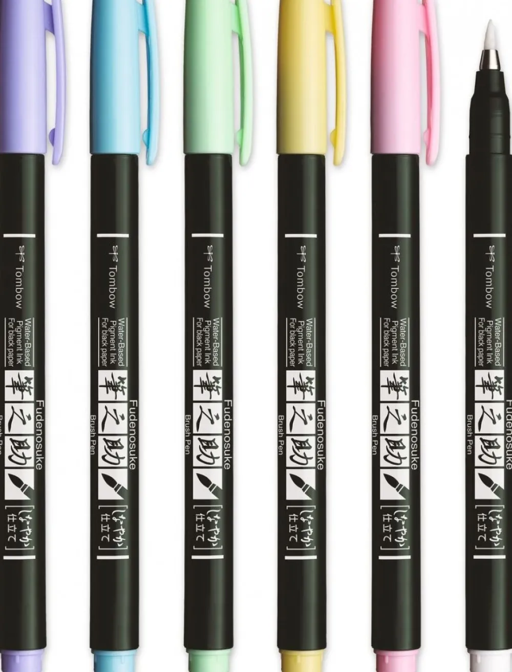 Tombow Pisak do kaligrafii Fudenosuke Brush Pen, Pastel - - Lavender