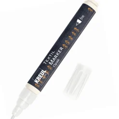 Kreul Pisak do tkanin Textil Marker Opak - - biały, 1-2 mm