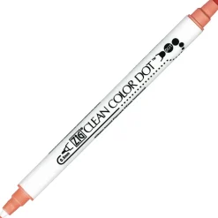 Kuretake Pisak dwustronny Zig Clean Color Dot - - Island Coral