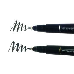 Tombow Pisaki do kaligrafii Fudenosuke Brush Pen - - miękki i twardy, czarne, 2 szt. ><noscript><img width=