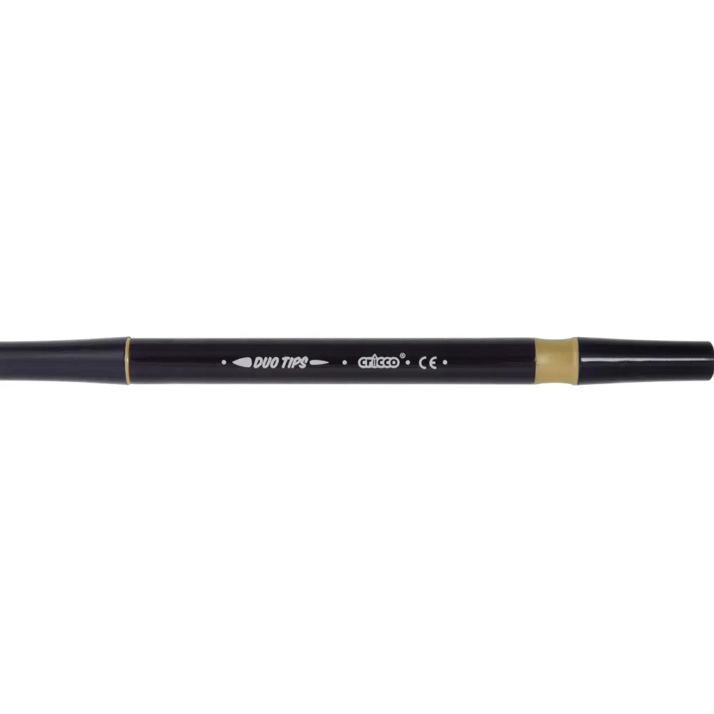 Cricco Pisaki pędzelkowe dwustronne - - metaliczne, 2 kolory > Markery, Brushpeny I Pisaki