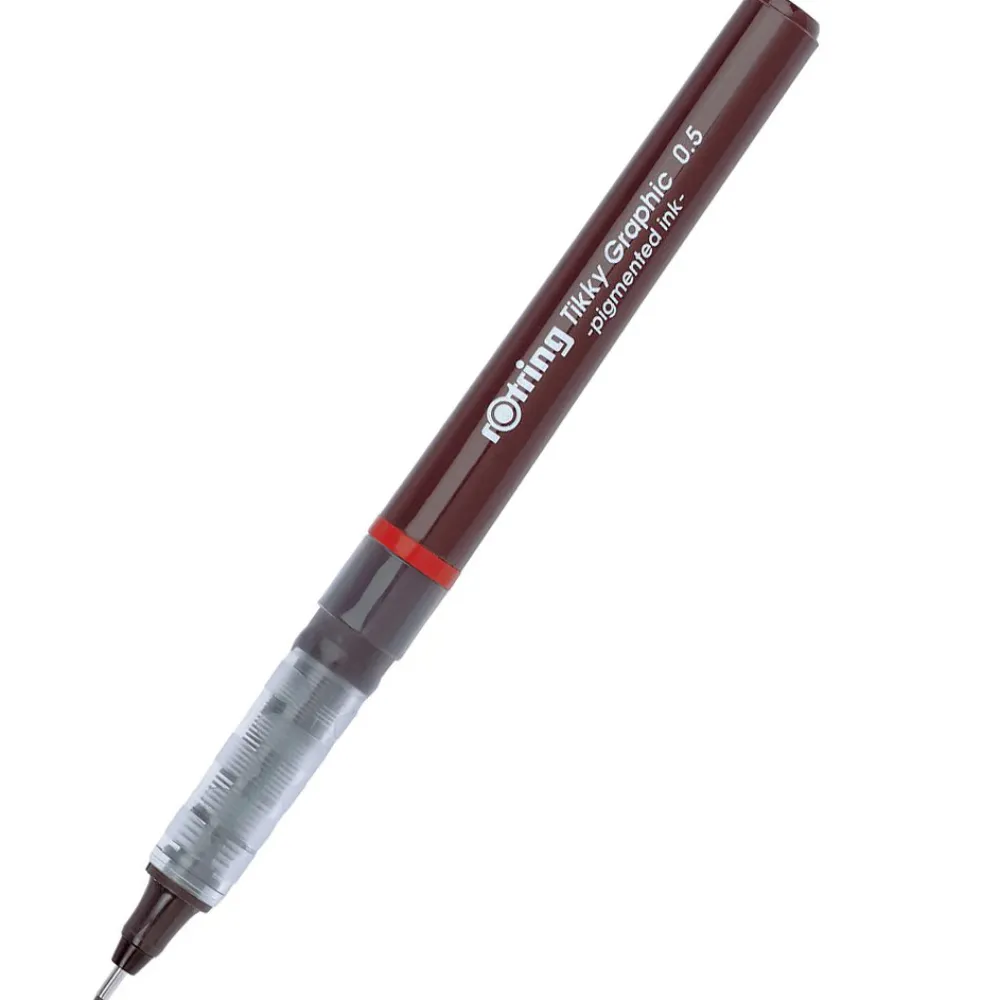 Rotring Pisak kreślarski Tikky Graphic - - czarny, 0,5 mm