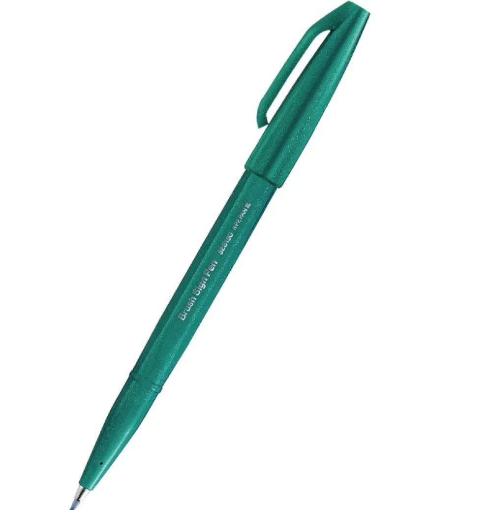 Pentel Pisak pędzelkowy Brush Sign Pen - - turkusowy