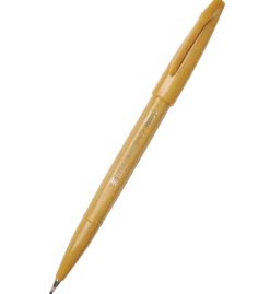 Pentel Pisak pędzelkowy Brush Sign Pen - - ciemnożółty > Pisaki Kaligraficzne