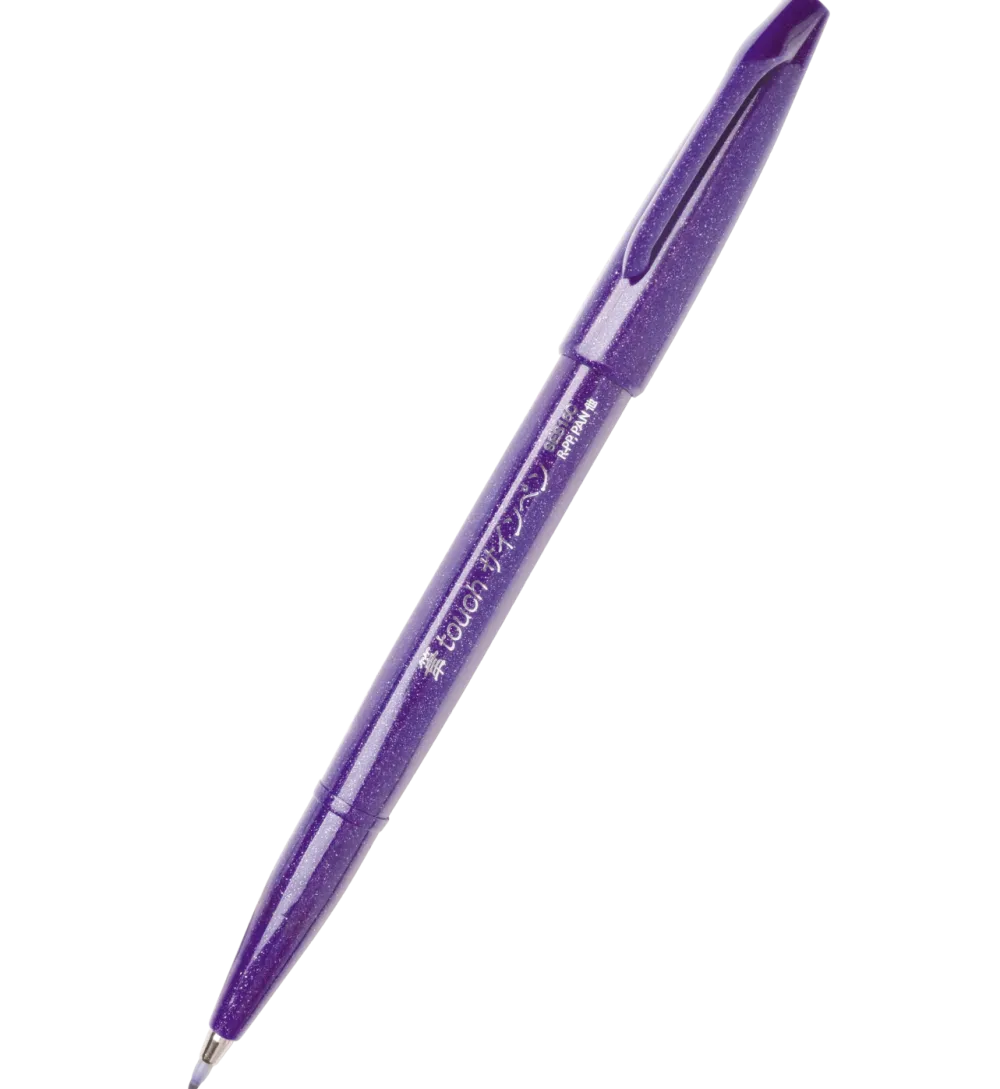 Pentel Pisak pędzelkowy Brush Sign Pen - - fioletowy