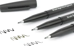Pentel Pisak pędzelkowy Brush Sign Pigment Pen - - sepia ><noscript><img width=