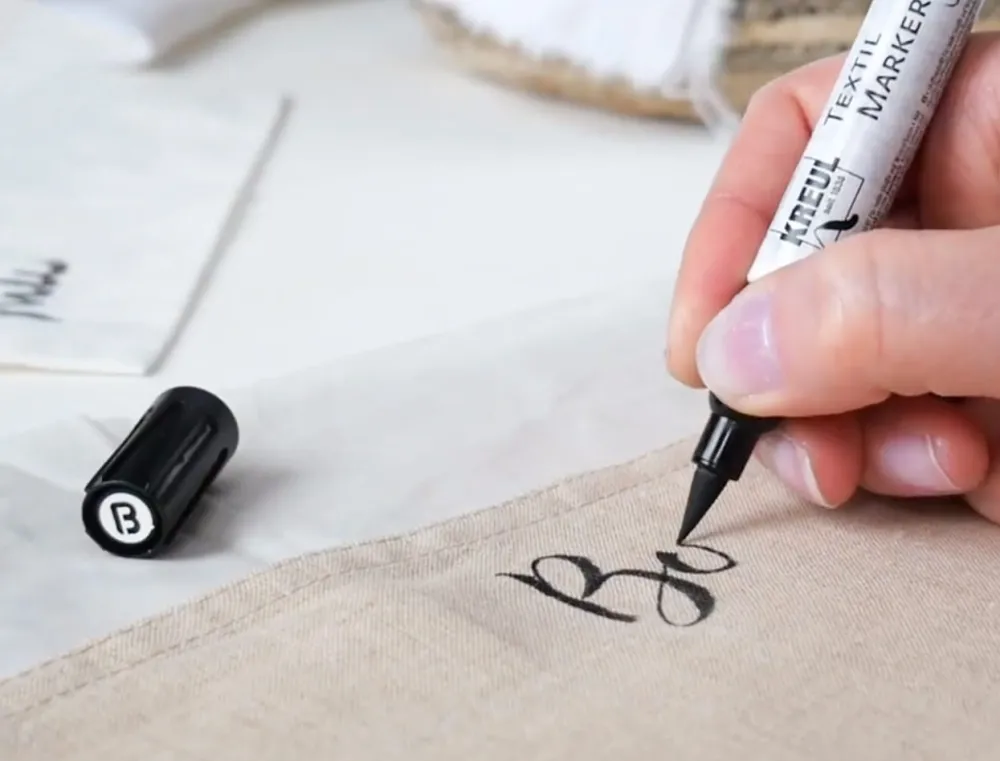Kreul Pisak pędzelkowy do tkanin Textil Marker - - czarny > Farby I Pisaki Do Tkanin