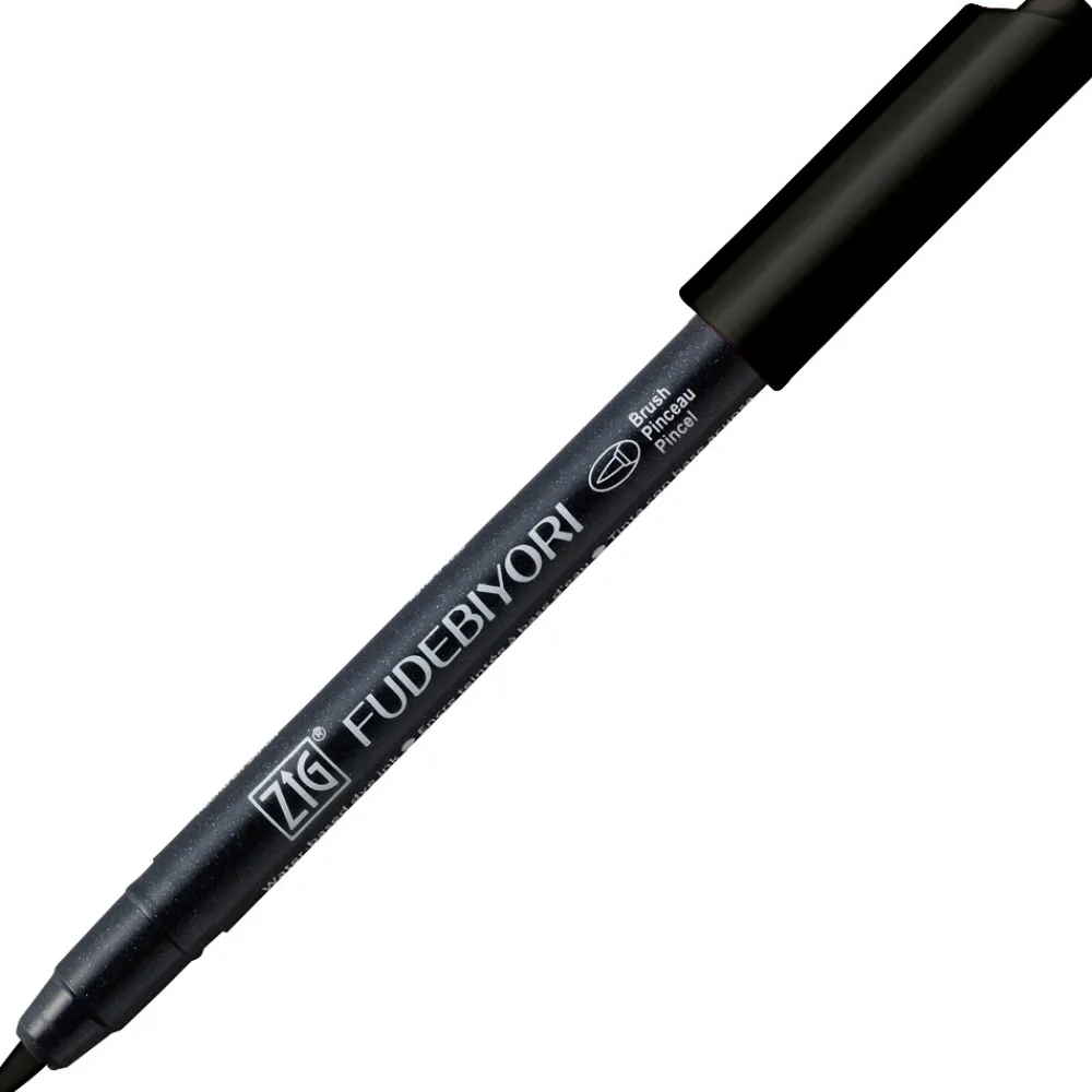 Kuretake Pisak pędzelkowy Zig Fudebiyori - - Black