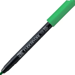 Kuretake Pisak pędzelkowy Zig Fudebiyori - - Emerald Green > Markery, Brushpeny I Pisaki
