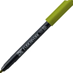 Kuretake Pisak pędzelkowy Zig Fudebiyori - - Olive Green > Markery, Brushpeny I Pisaki