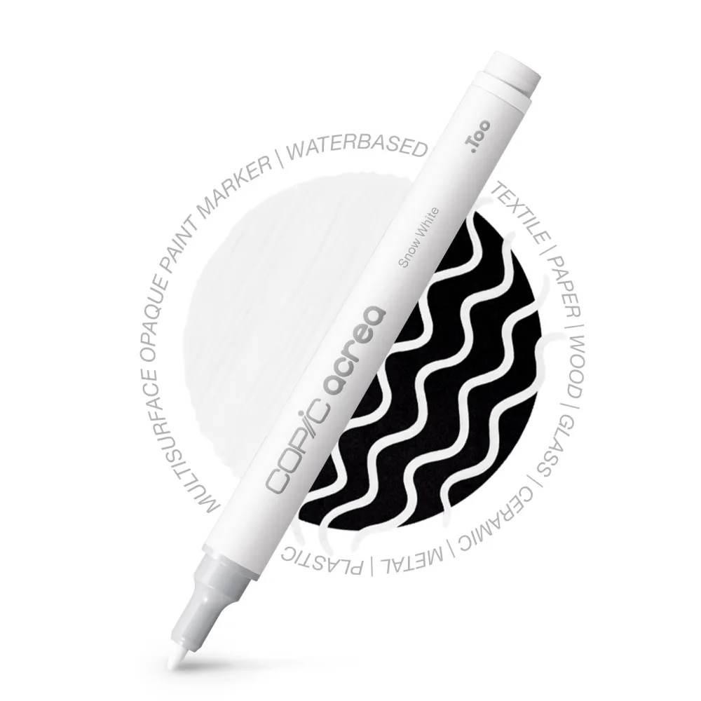 Copic Pisak pigmentowy Acrea - 002 Rich Black > Markery, Brushpeny I Pisaki