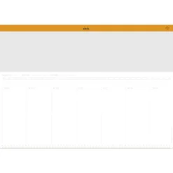 Rhodia Planer biurkowy tygodniowy, niedatowany - - A2, 80 g, 30 ark. ><noscript><img width=