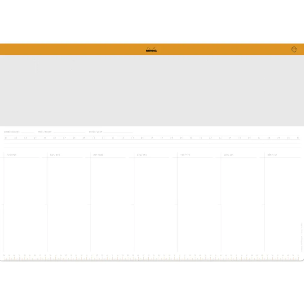 Rhodia Planer biurkowy tygodniowy, niedatowany - - A2, 80 g, 30 ark. > Planery Biurkowe