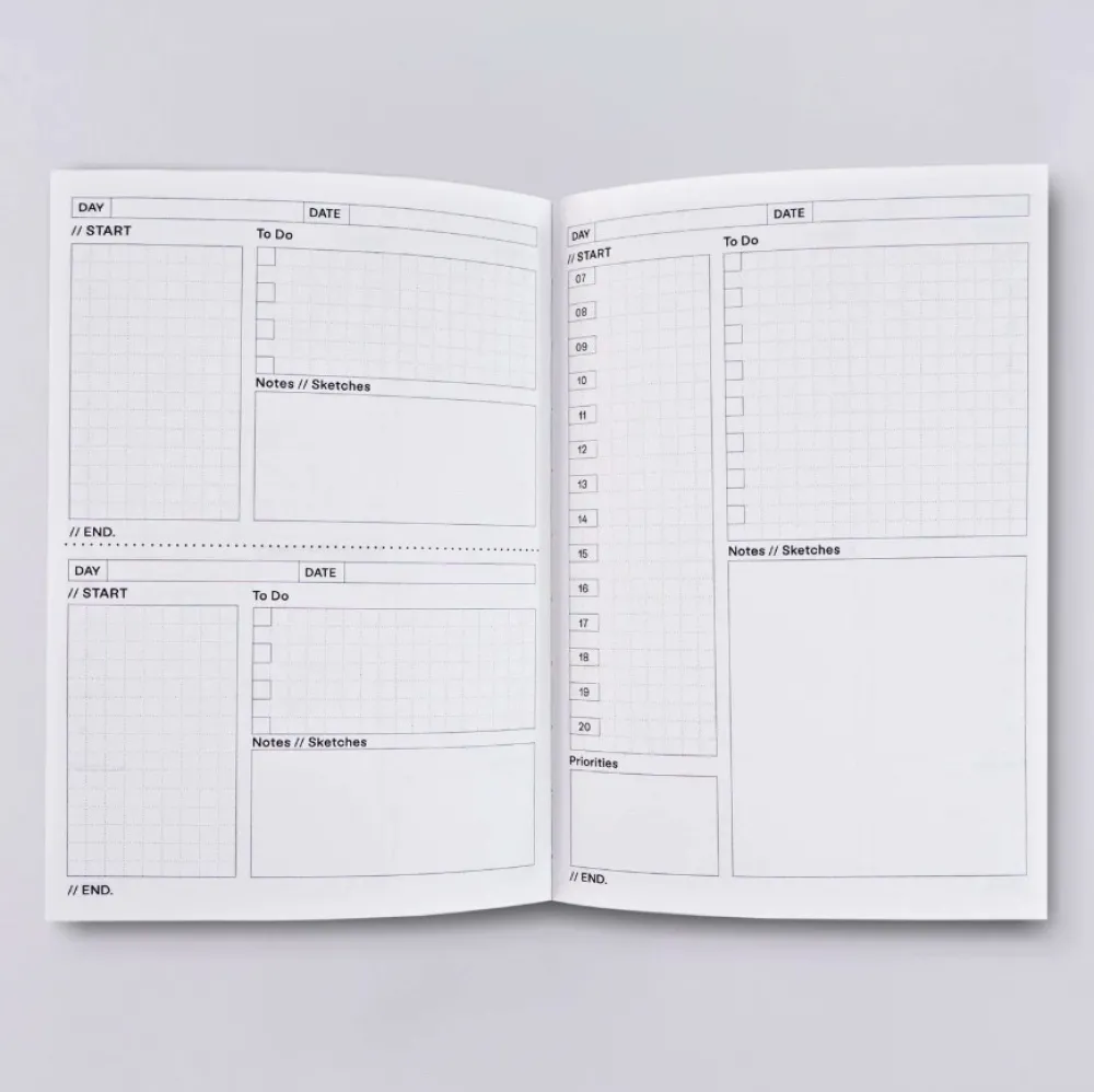 The Completist. Planer dzienny Hildy No.1 A5 - - 90 g/m2 > Planery Niedatowane