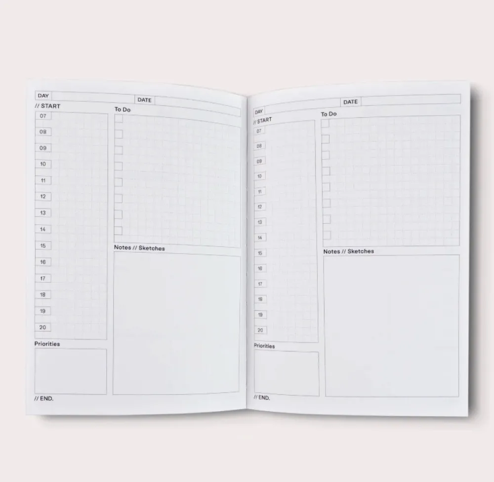 The Completist. Planer dzienny niedatowany Palermo No.1 A5 - > Planery Niedatowane