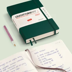 Leuchtturm1917 Planer dzienny w kropki 2027 – – Black A5 ><noscript><img width=