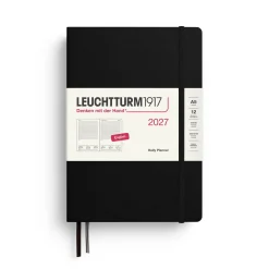 Leuchtturm1917 Planer dzienny w linie 2027 - - Black A5