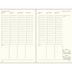 Leuchtturm1917 Planer tygodniowy akademicki 2026/2027 A5 - - Dusty Rose