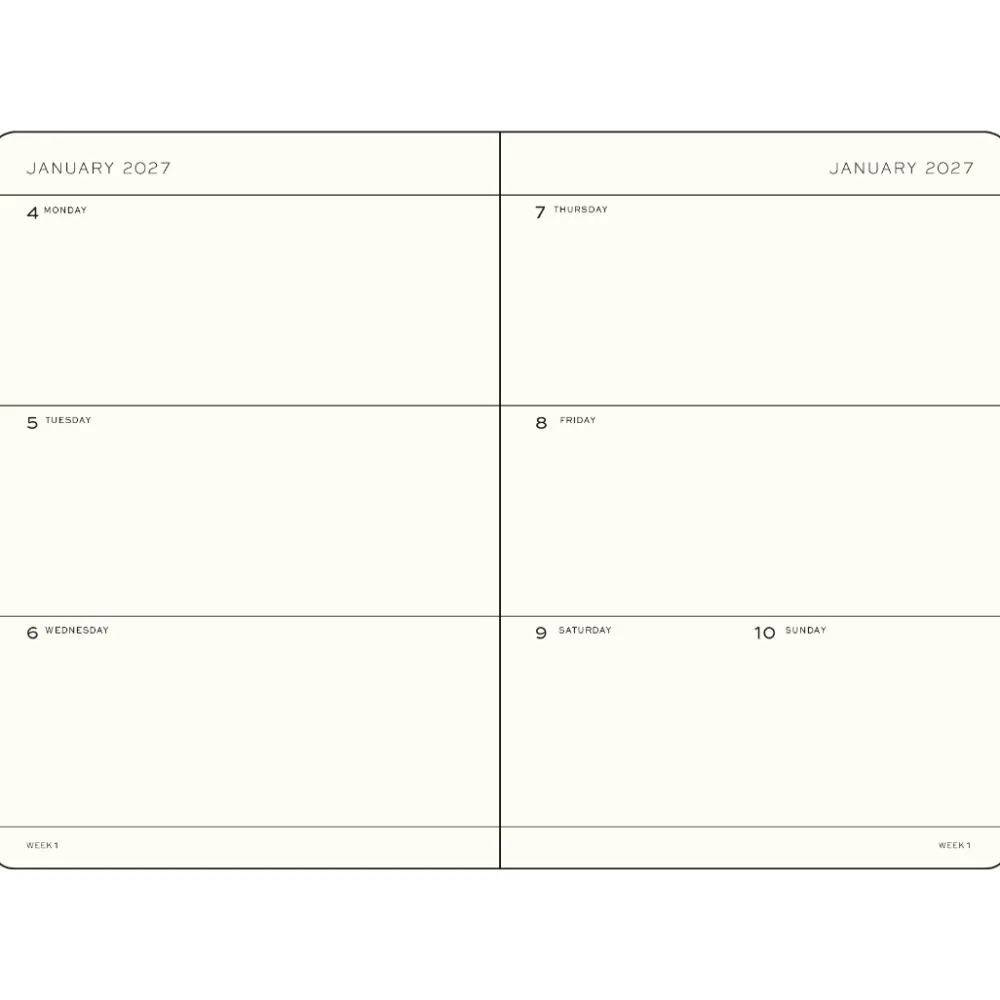 Leuchtturm1917 Planer tygodniowy 2027 - - Dusty Rose A5 > Kalendarze Książkowe