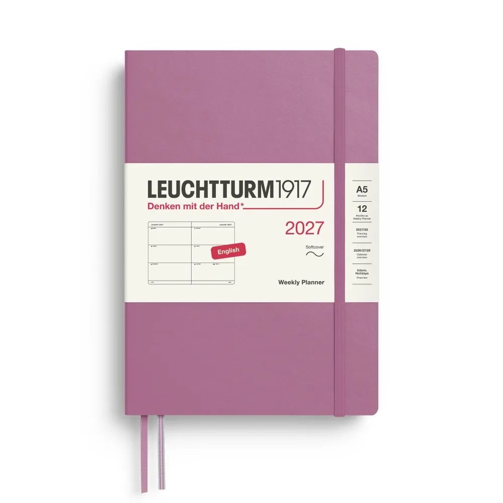 Leuchtturm1917 Planer tygodniowy 2027 - - Dusty Rose A5 > Kalendarze Książkowe