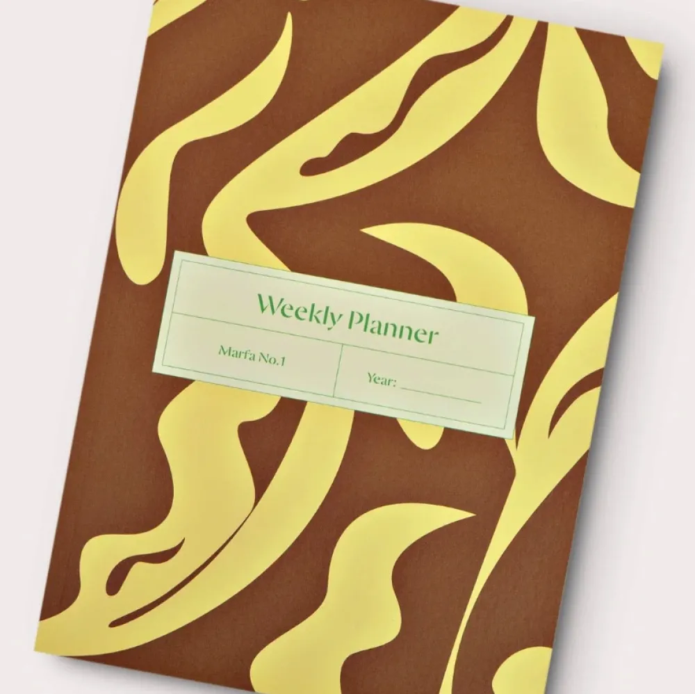 The Completist. Planer tygodniowy niedatowany Marfa No.1 A5 - > Planery Niedatowane