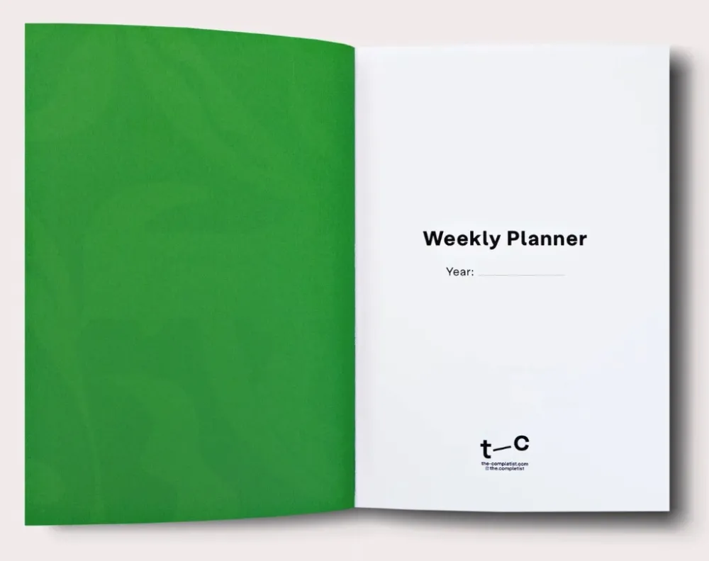 The Completist. Planer tygodniowy niedatowany Marfa No.1 A5 - > Planery Niedatowane