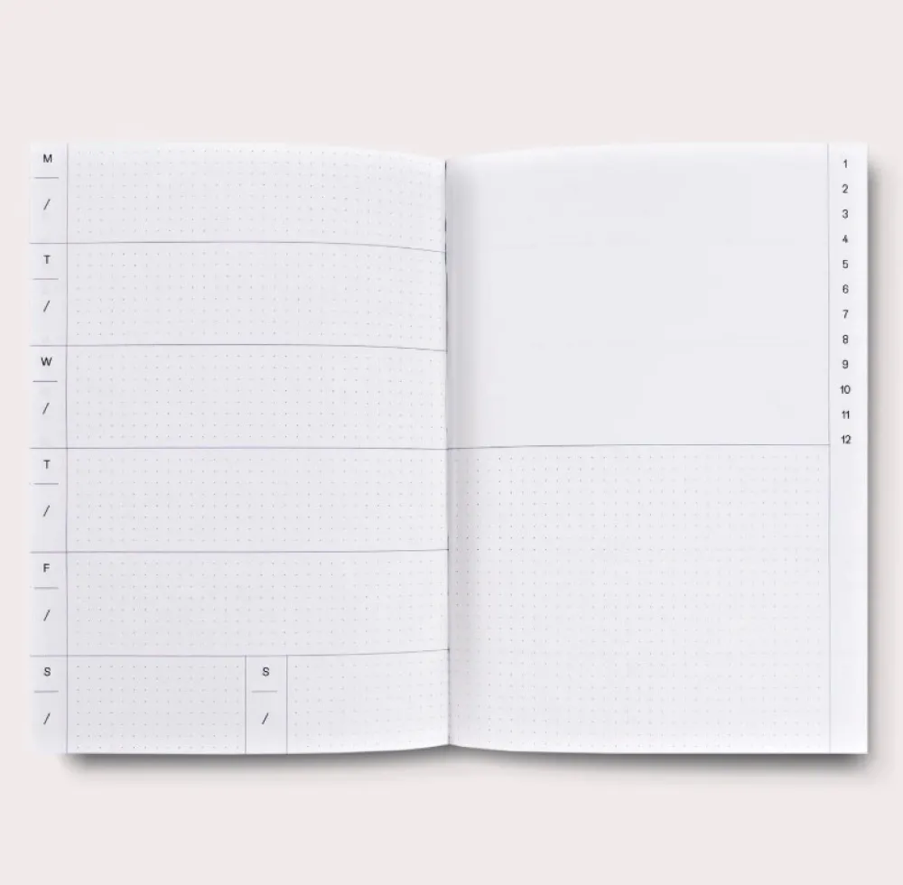 The Completist. Planer tygodniowy niedatowany Palermo No.1 A5 - > Planery Niedatowane