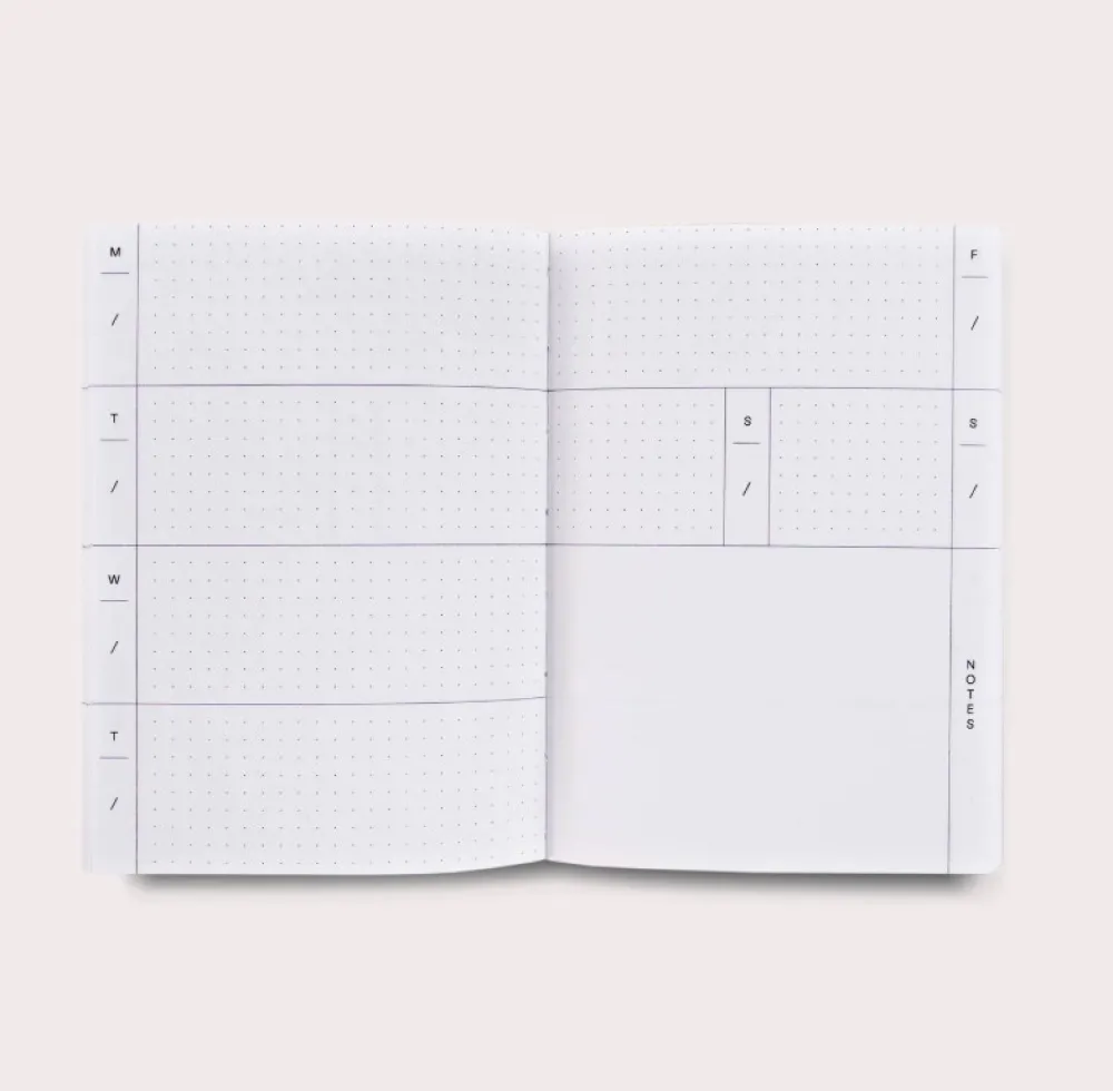 The Completist. Planer tygodniowy niedatowany Hazy No.1 A6 - > Planery Niedatowane