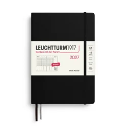 Leuchtturm1917 Planer tygodniowy pionowy 2027 – – Black A5