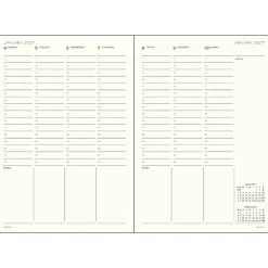 Leuchtturm1917 Planer tygodniowy pionowy 2027 – – Black A5