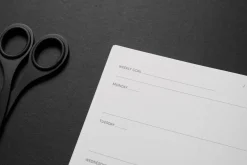 Papierniczeni Planner Monolit - - czarny