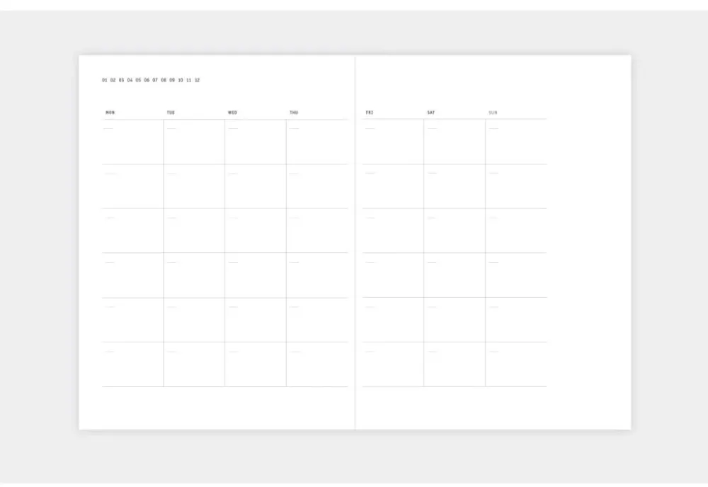 Papierniczeni Planner niedatowany Klasyk - - Anthracite, twarda okładka