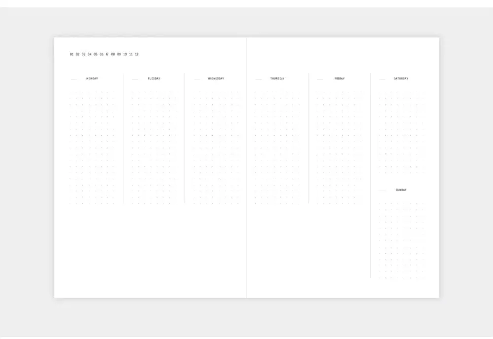 Papierniczeni Planner niedatowany Klasyk - - Mech > Planery Niedatowane