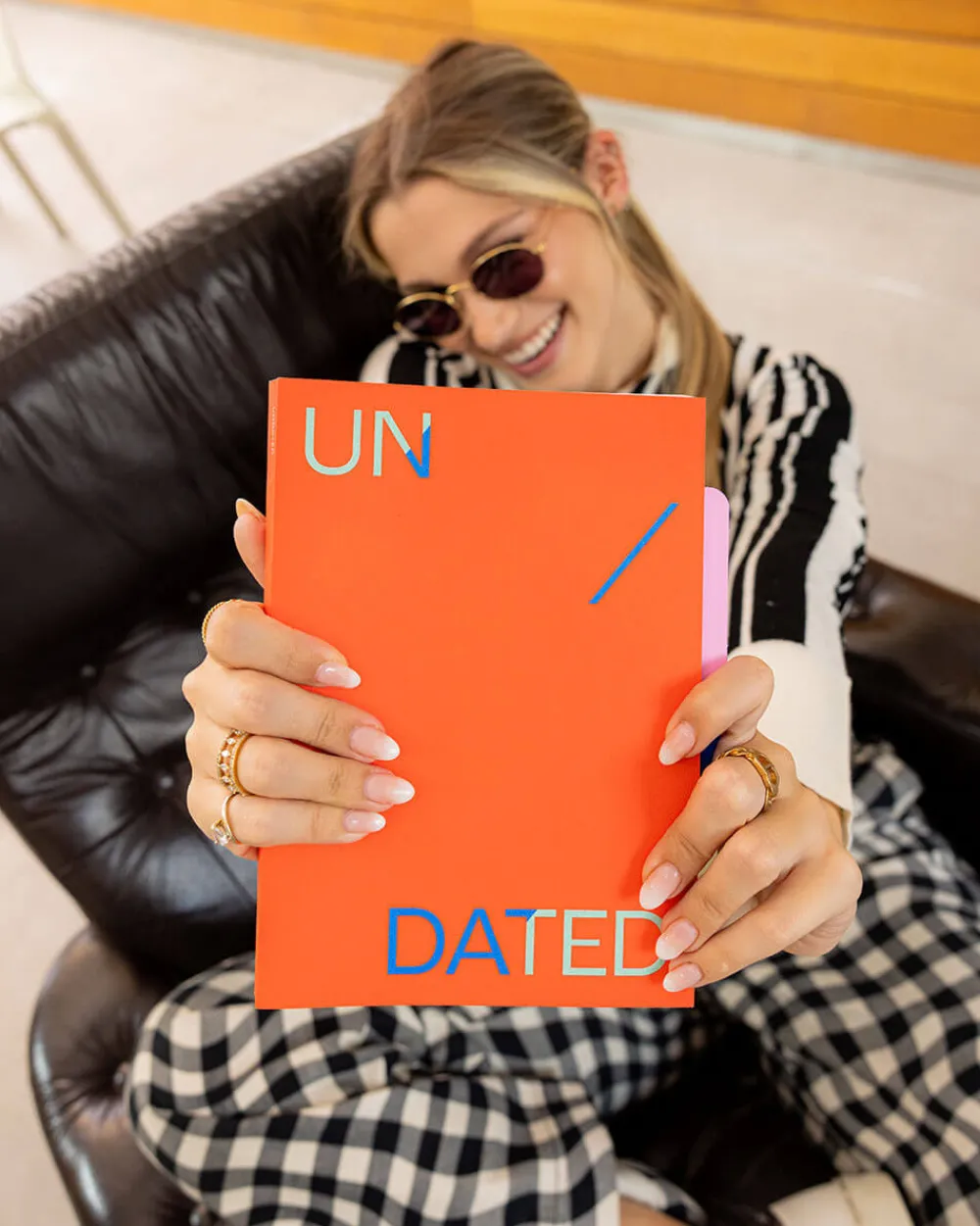 Mishmash Planner niedatowany Time-block A5 - - Bright Red