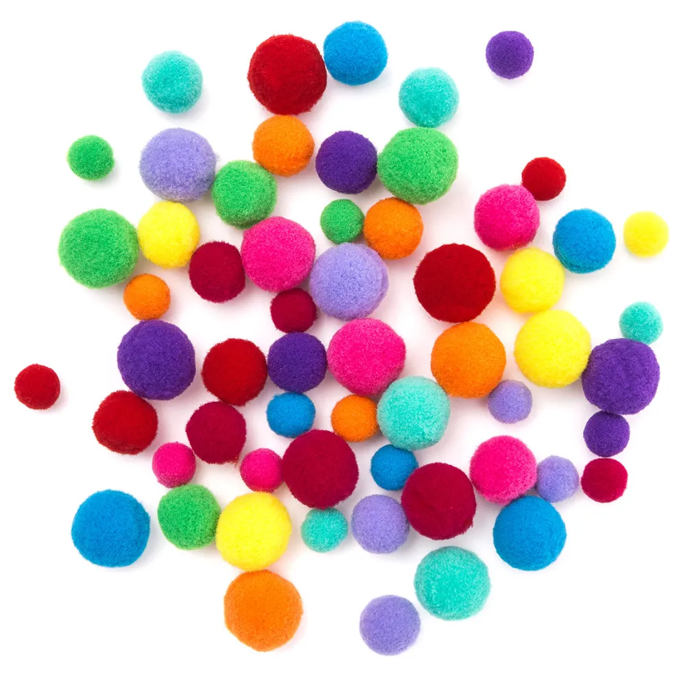 dpCraft Pompony pluszowe - - Juicy, 60 szt.