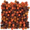 dpCraft Pompony poliestrowe - - brązowe, 1 cm, 120 szt.