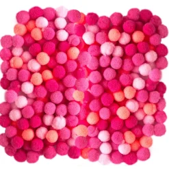 dpCraft Pompony poliestrowe - - czerwone, 1 cm, 120 szt. > Pompony