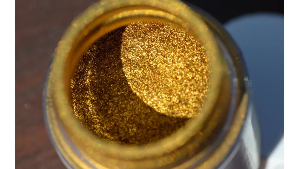 Renesans Porporina, pigment metaliczny - - złoto zielone, 20 g > Pozłotnictwo