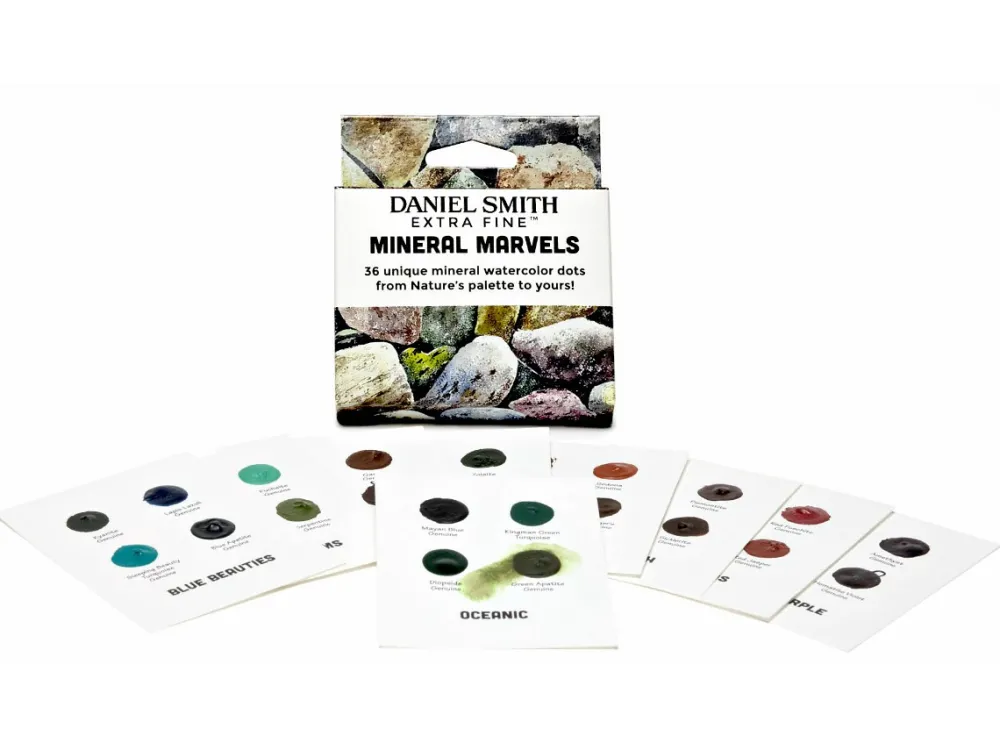 Daniel Smith Próbnik farb akwarelowych Extra Fine Mineral Marvels - - 36 kolorów