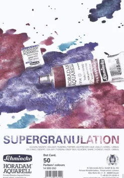 Schmincke Próbnik farb Dot Card Horadam Aquarell - - 50 kolorów supergranulujących