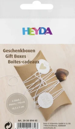 Heyda Pudełka tekturowe - - 16,5 x 7 cm, 6 szt. > Pudełka Prezentowe