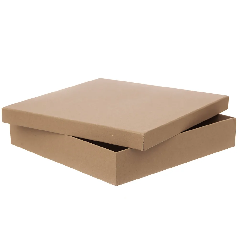 dpCraft Pudełko tekturowe - - kraft, 33,5 x 33,5 x 6,5 cm