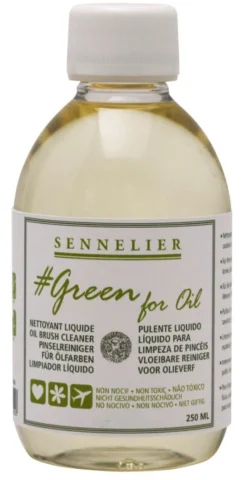Sennelier Płyn do czyszczenia pędzli Green For Oil - - 250 ml