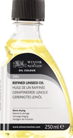 Winsor & Newton Rafinowany olej lniany do farb olejnych - - 250 ml > Oleje|Media Do Farb Olejnych