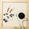 Rico Design Ramka do wyszywania, drewniana - - 45 x 45 cm